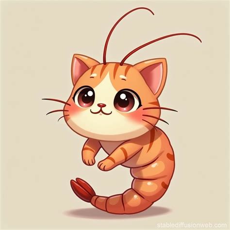 Cute Cat-Shrimp Hybrid | Stable Diffusion Online