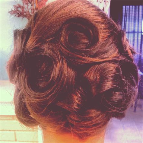 Image result for Pin Curl Updo Tutorial