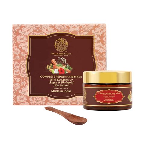 RYLLZ ESSENTIALS Complete Repair Hair Mask | with Argan Oil, Bhringraj ...