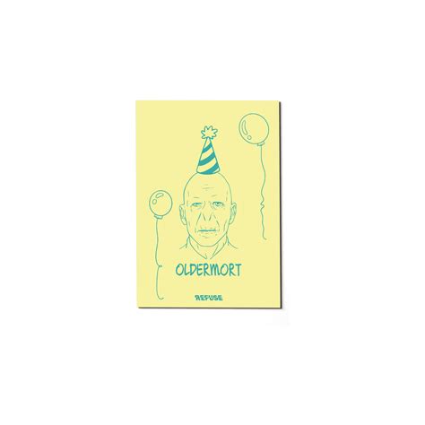 Oldermort Greeting Card | Funny Wizard-Themed Birthday Card – REFUSE