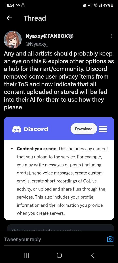 is it true that discord is using all content uploaded and stored by you to feed into their AI to ...