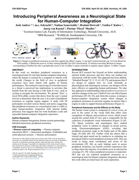 Image result for Peripheral Awareness Chart
