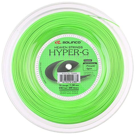 Solinco Hyper G Tennis String Reel 16-G (1.30MM, 200M) – Noah Sports