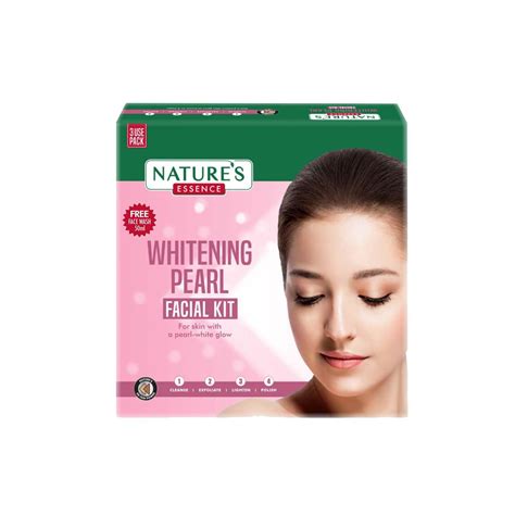 Nature's Essence Whitening Pearl Facial Kit - For 3 Uses With Free Fac ...