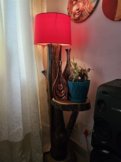 D.V DARKROOM VALLY Jute Lamp Shade For Tripod Lamp 12X12x8 Size ...
