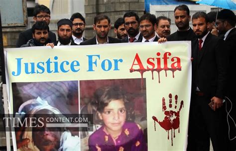 Asifa Bano News Photo A group of people held a peaceful...