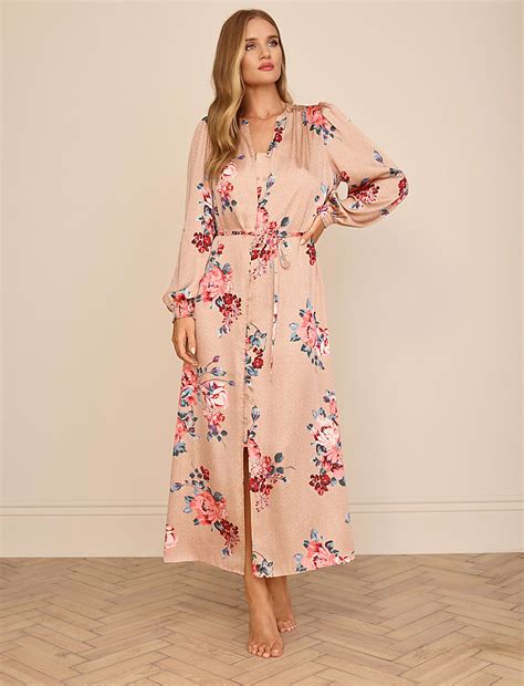 Buy Floral Satin Long Nightdress at Marks & Spencer