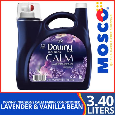 DOWNY Infusions Calm Lavender & Vanilla Bean Liquid Fabric Softener 3 ...