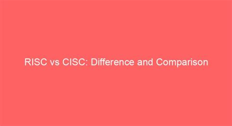 Risc CISC Comparison 的图像结果