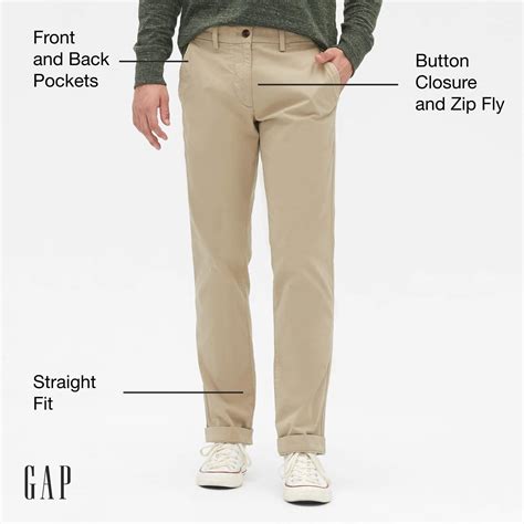Snapklik.com : Mens Essential Straight Fit Khaki Chino Pants Iconic ...
