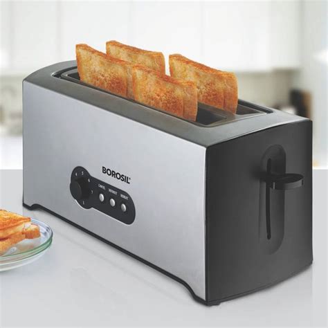 BOROSIL KRISPY 4 SLICE POP-UP TOASTER 1500 W Pop Up Toaster Price in ...