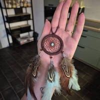 Buy Large Dream Catcher With Crystals. Moonstone Dreamcatcher. Purple ...