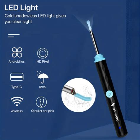 Dr. Vaku ® Earocam Earwax Removal Tool with 1080p Wireless Camera ...