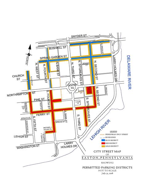 Map Of Downtown Easton Pa