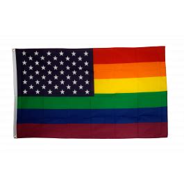 Drapeau USA Etats-Unis Arc en Ciel à bas prix - maison-des-drapeaux.com