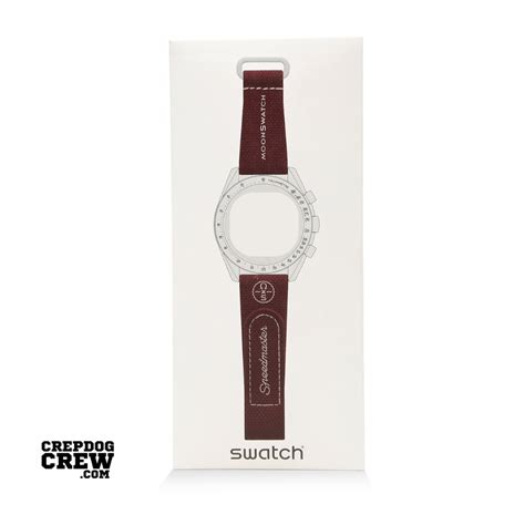 Swatch x Omega Bioceramic Moonswatch Bordeaux Light Grey Straps