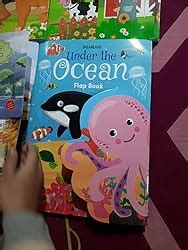 Under the Ocean - Lift The Flap Book for Kids Age 3-6 Years with Bright ...