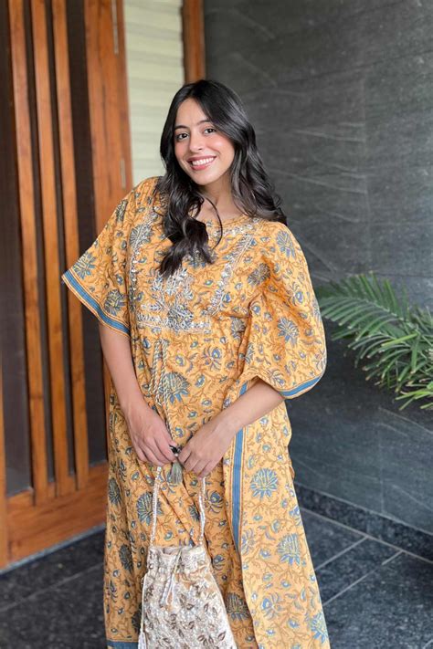 Buy Laxmi Cotton Gotta-Pati Kaftan Set- ShopHindya