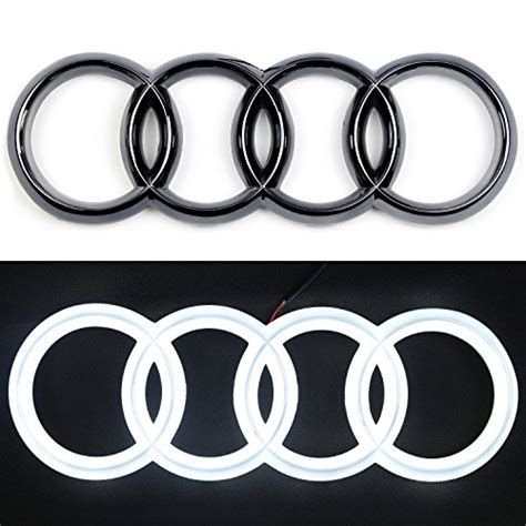 Buy JetStyle [2018 Upgraded] Audi LED Emblem, Front Car Grill Badge ...