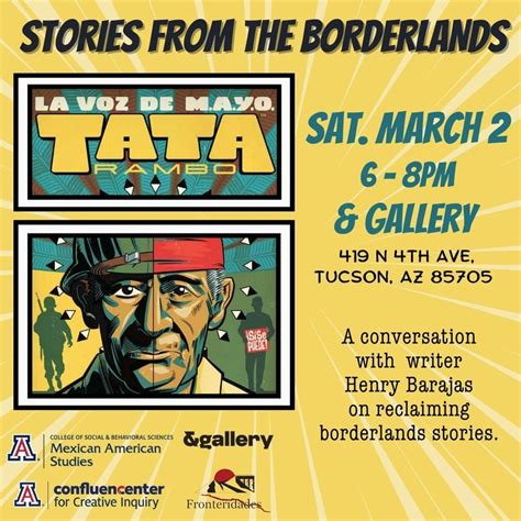 STORIES FROM THE BORDERLANDS convo w/ Henry Barajas & Friends!, 419 N ...
