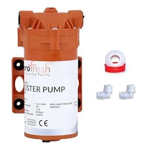 Aerofresh 100 GPD RO Booster Pump, Silver, Heavy Duty Diaphragm Motor ...