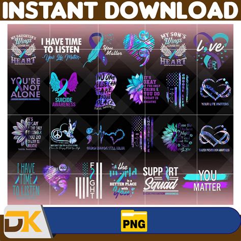 90 Suicide Png Designs Bundle, Suicidal Prevention Png, Ribb | Inspire ...