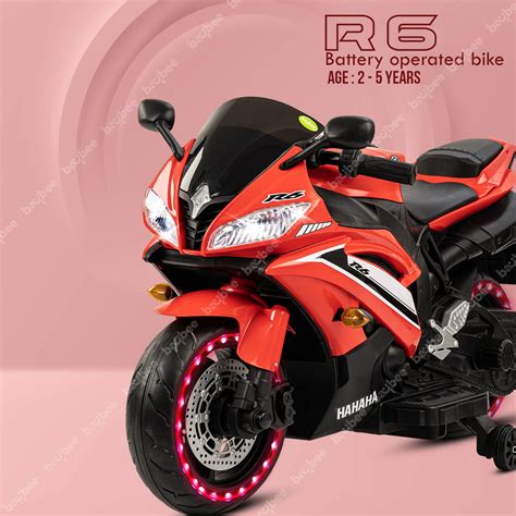 Baybee R6 Rechargeable Battery Operated Electric Bike for Kids Ride on ...
