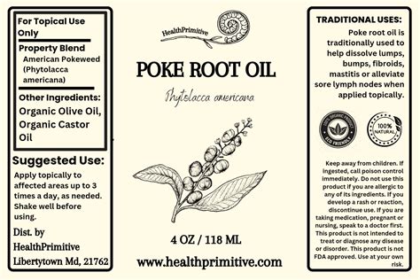 Poke Root Castor Oil ~ HealthPrimitive
