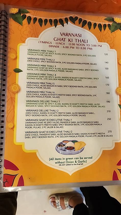Menu at KCB - Kapoor's Chaat Bhandaar - Main Branch, Bengaluru