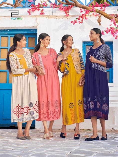 Blue Hills Trend Vol 15 Designer Printed Kurti Wholesale Surat Catalog
