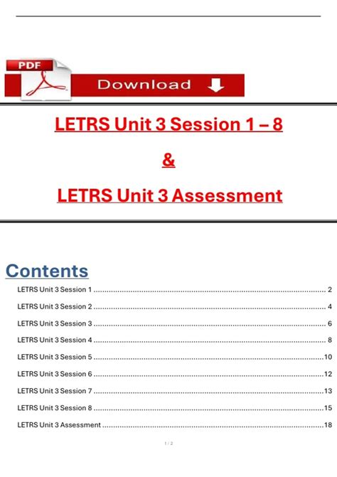 LETRS Unit 3 Sessions 1-8 & Assessment | Phonics, Decoding, & Word ...