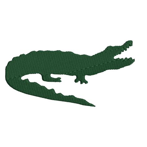 Alligator Silhouette embroidery design - NextEmbroidery - Silhouette Monogram Designs