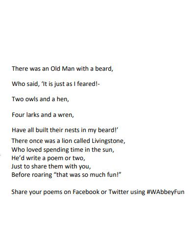 Image result for Limerick Poem Examples