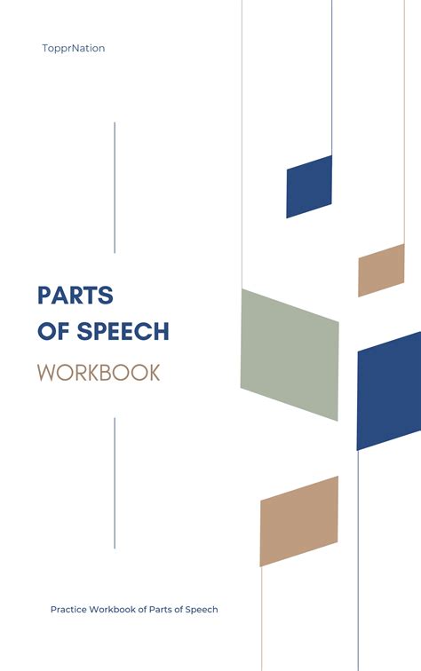 Parts of Speech Workbook (Printable) - TopprNation Shop