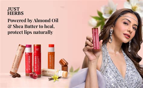 Just Herbs Tinted Lip Balm with SPF 20+ for Dry & Chapped Lips for Men ...