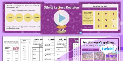 Silent Letters Lesson Plan (teacher made)