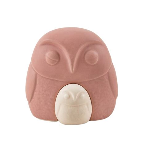 Buy Chumbak Stoneware Mother Daughter Owl Figurine, Standard, Pink, 2 ...