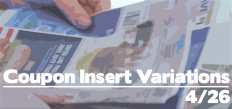 Coupon Insert Variations 4/26 :: Southern Savers