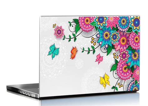PIXELARTZ Laptop Skins Fractal Flowers 15.6 Inches Laptop Skins ...