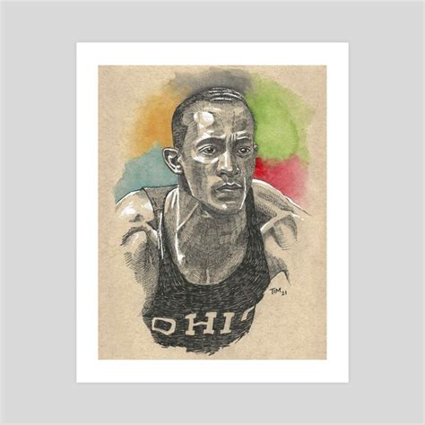 Jesse Owens, an art print by Tim Freeman - INPRNT