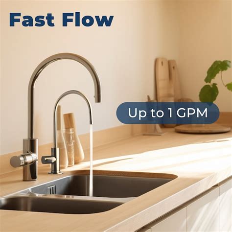 iSpring US31-NC Triple-stage GAC Under Sink Water Filtration System ...