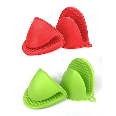 Hidak Silicone Heat Resistant Cooking Pinch Mitts, Silicone Mini Oven ...