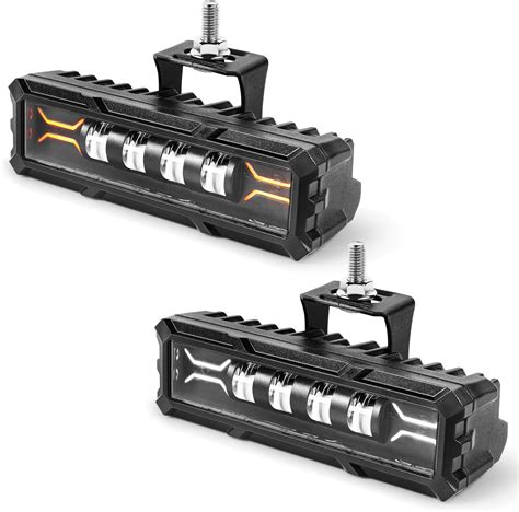 Amazon.com: amgoxcom 6 inch LED Light Bar 2PCS 36W 4320LM Off Road ...