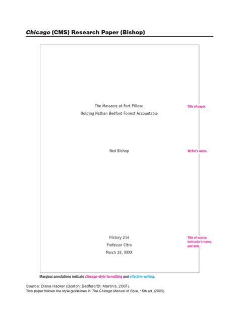 Chicago Manual of Style - Sample Paper | PDF