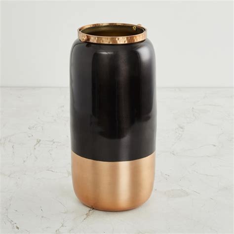 Buy Fiesta Colourblocked Hammered Collar Vase from Home Centre at just ...