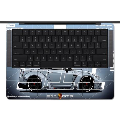 Buy Laptop Skin for MacBook - Porsche 911 Technical Blueprint online ...