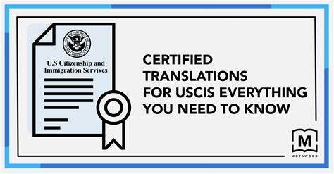 USCIS Certified Translations - All You Need to Know
