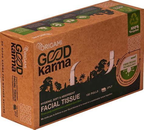 Buy ORIGAMI GOOD KARMA FACE TISSUE PAPER BOX / CAR FACIAL TISSUE BOX ...