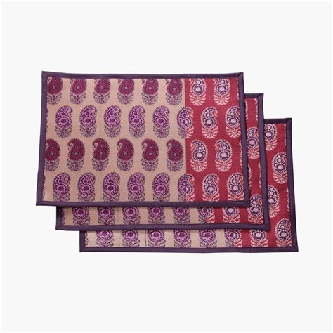 Buy SWAYAM Paisley Print Placemats - Set Of 6 from Swayam at just INR ...