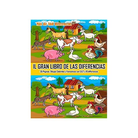 Buy Il Gran Libro de las Diferencias : 55 Paginas, Dibujos Coloridos y ...